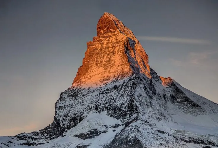 Vista sul Cervino dalla pista dedicata